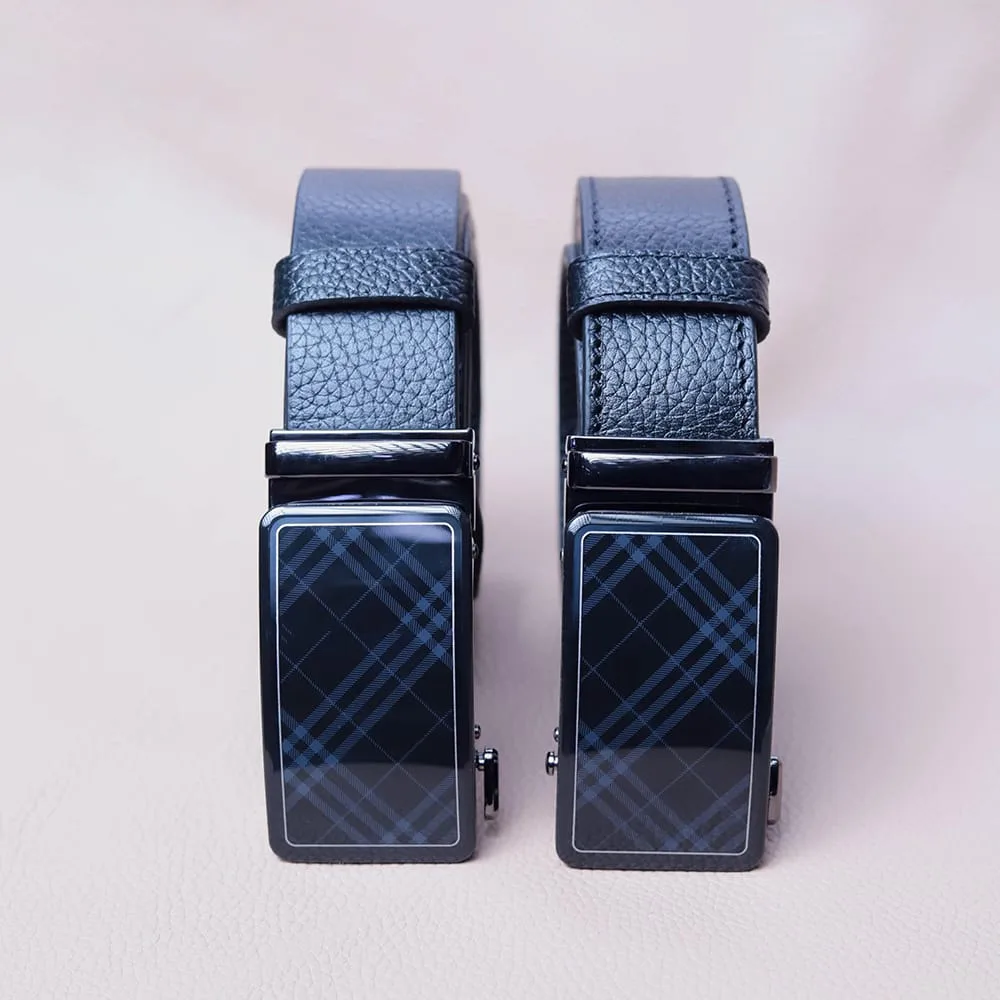 Leather Belt Black - 2