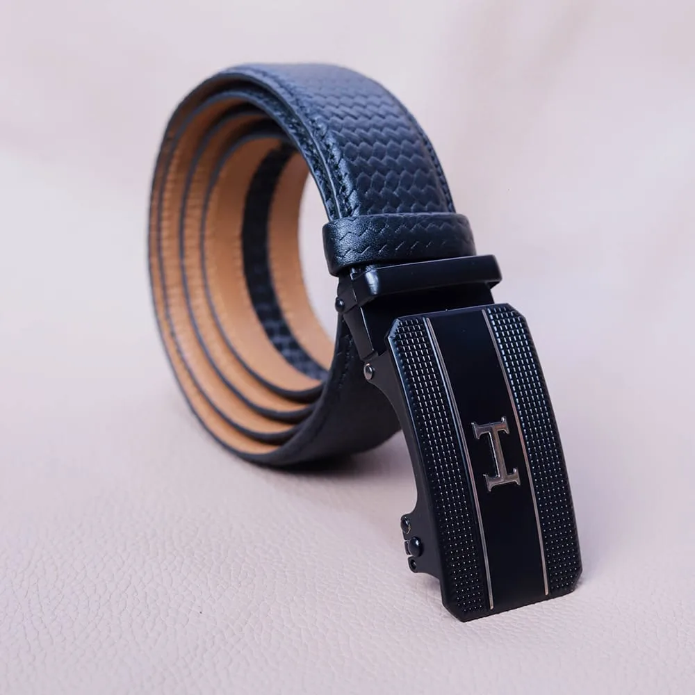 Leather Belt Black - 3