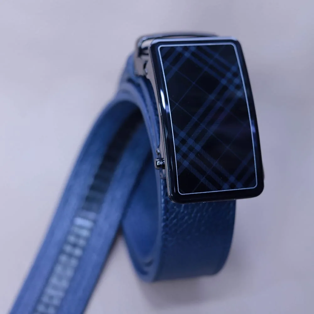 Leather Belt - Blue