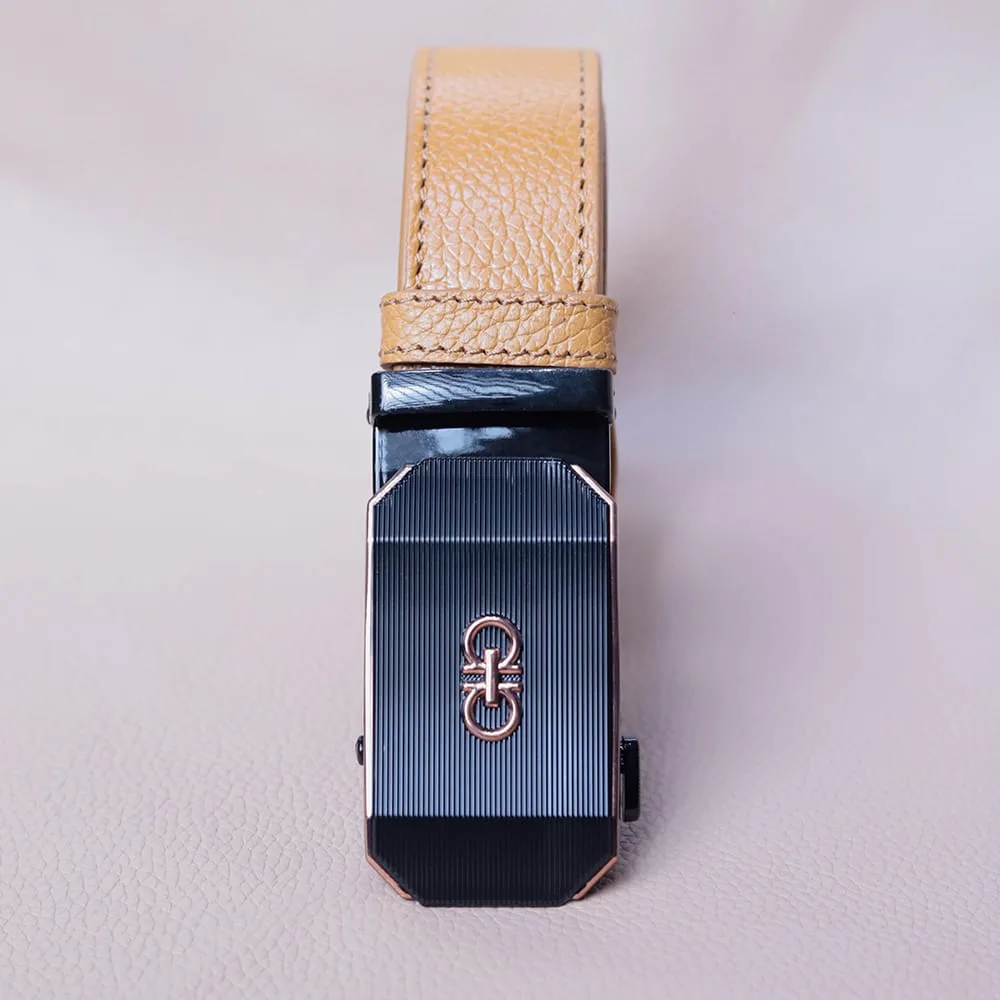 Leather Belt - Camel