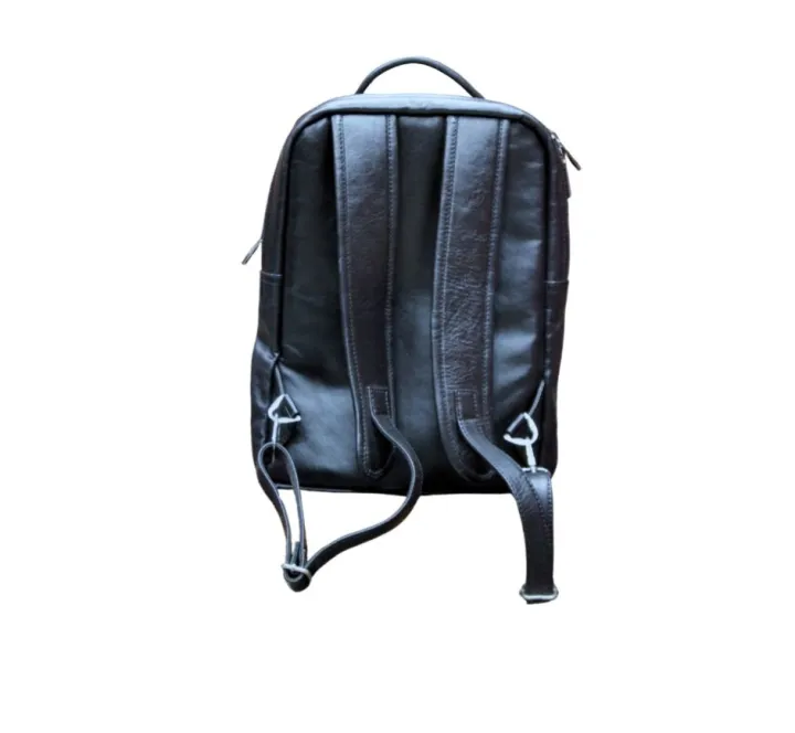Black color Leather Bagpack Fashion Bagpack for Men's-Black