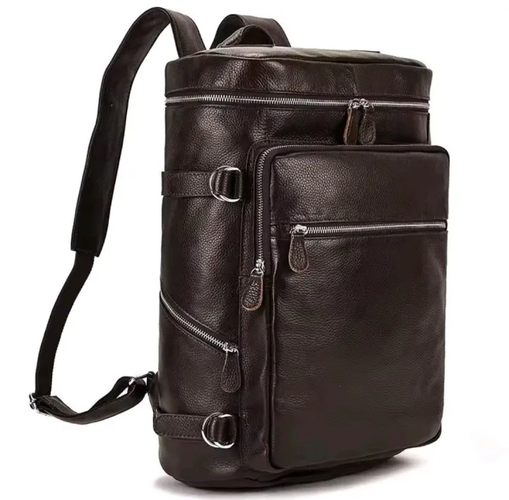 Large Leather Backpack Men Luxury Designer Laptop Bagpack for Man Backpack for School Bag Travel Backpack Bag Men's Daypack
