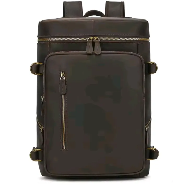 Large Leather Backpack Men Luxury Designer Laptop Bagpack for Man Backpack for School Bag Travel Backpack Bag Men's Daypack