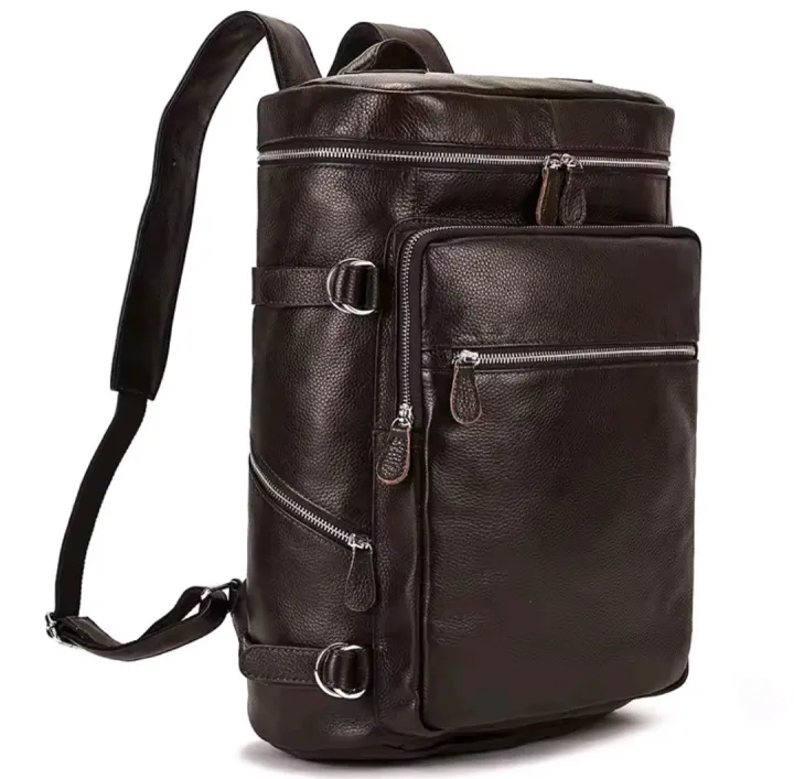 Large Leather Backpack Men Luxury Designer Laptop Bagpack for Man Backpack for School Bag Travel Backpack Bag Men's Daypack