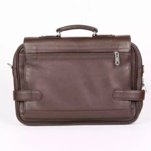 Coffee Color Leather Office Bag for Men's